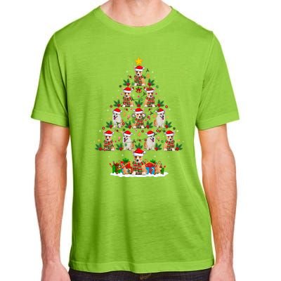 Corgi Dog Xmas Tree Lights Santa Corgi Christmas Cool Gift Adult ChromaSoft Performance T-Shirt