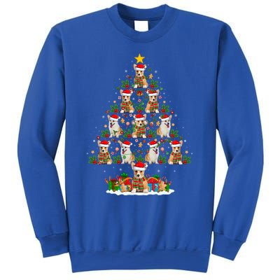 Corgi Dog Xmas Tree Lights Santa Corgi Christmas Cool Gift Sweatshirt