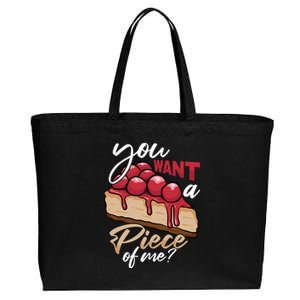 Cheesecake Day You Want A Piece Of Me Funny Cheese Cake Gift Cotton Canvas Jumbo Tote