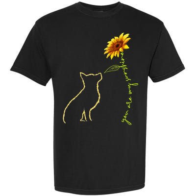 Cute Dog You Are My Sunshine German Shepherd Garment-Dyed Heavyweight T-Shirt