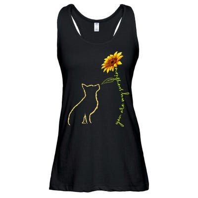 Cute Dog You Are My Sunshine German Shepherd Ladies Essential Flowy Tank