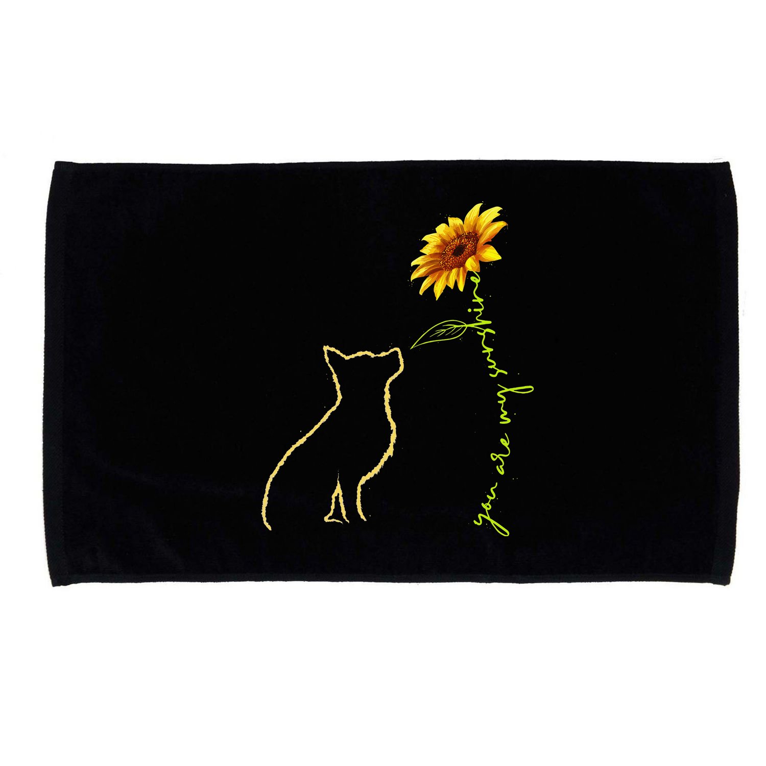 Cute Dog You Are My Sunshine German Shepherd Microfiber Hand Towel