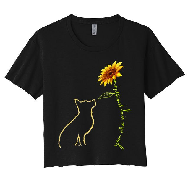 Cute Dog You Are My Sunshine German Shepherd Crop Top