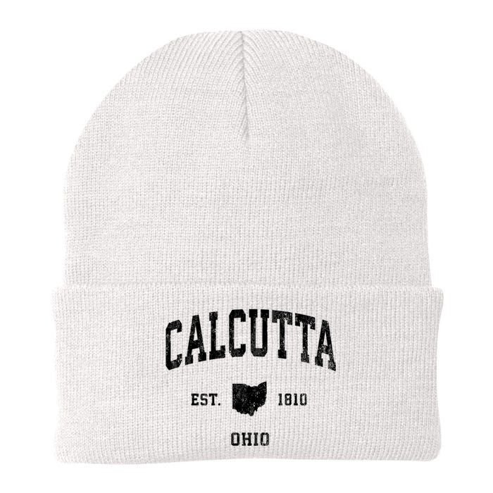 Calcutta Est 1810 Ohio Oh Vintage Established Athletic Sports Design Knit Cap Winter Beanie