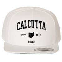 Calcutta Est 1810 Ohio Oh Vintage Established Athletic Sports Design Wool Snapback Cap