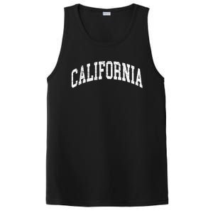 California Est 1850 Distressed Worn Design Classic PosiCharge Competitor Tank