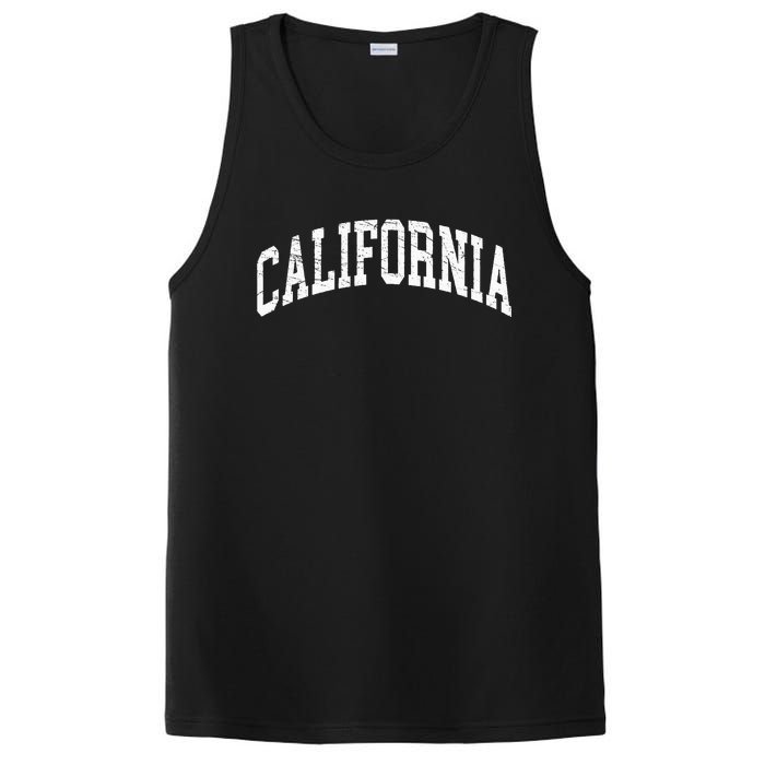 California Est 1850 Distressed Worn Design Classic PosiCharge Competitor Tank