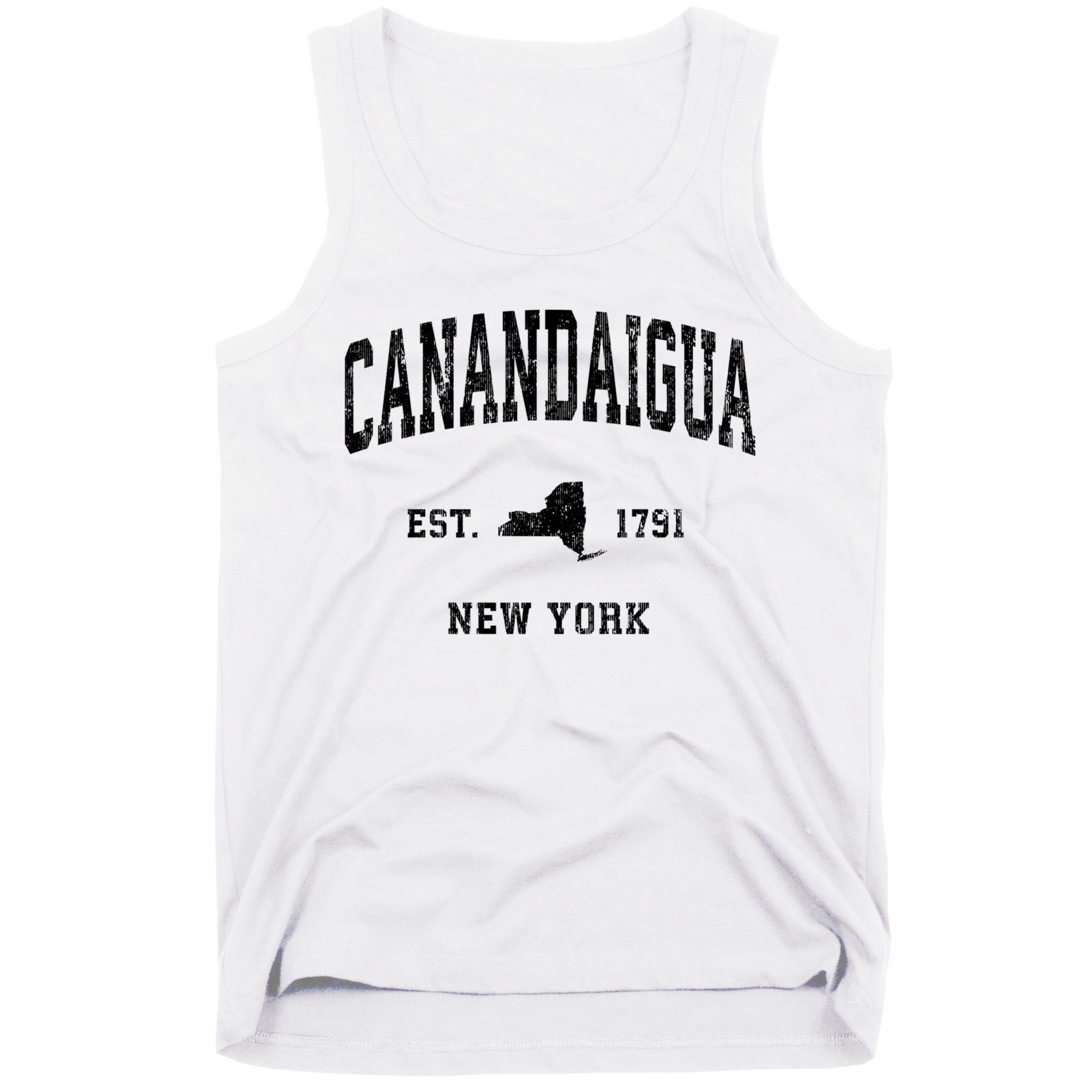 Canandaigua Est 1791 New York Ny Vintage Established Athletic Sports Design Tank Top