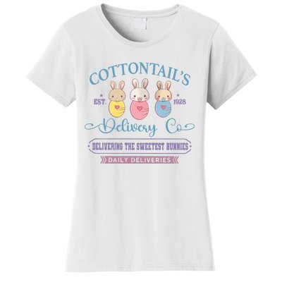 Cottontail's Est 1928 Delivery Co NICU L&D Easter Delivery Nurse Women's T-Shirt