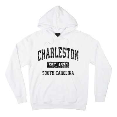 Charleston Est 1670 South Carolina Sc Vintage Established Sports Hoodie