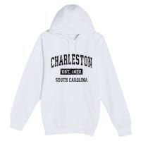 Charleston Est 1670 South Carolina Sc Vintage Established Sports Premium Pullover Hoodie