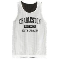 Charleston Est 1670 South Carolina Sc Vintage Established Sports Mesh Reversible Basketball Jersey Tank