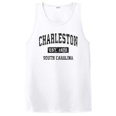 Charleston Est 1670 South Carolina Sc Vintage Established Sports PosiCharge Competitor Tank