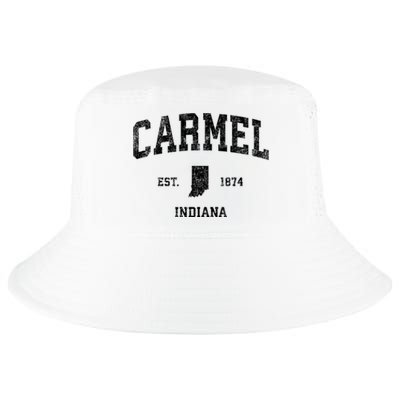 Carmel Est 1874 Indiana In Vintage Established Sports Design Cool Comfort Performance Bucket Hat