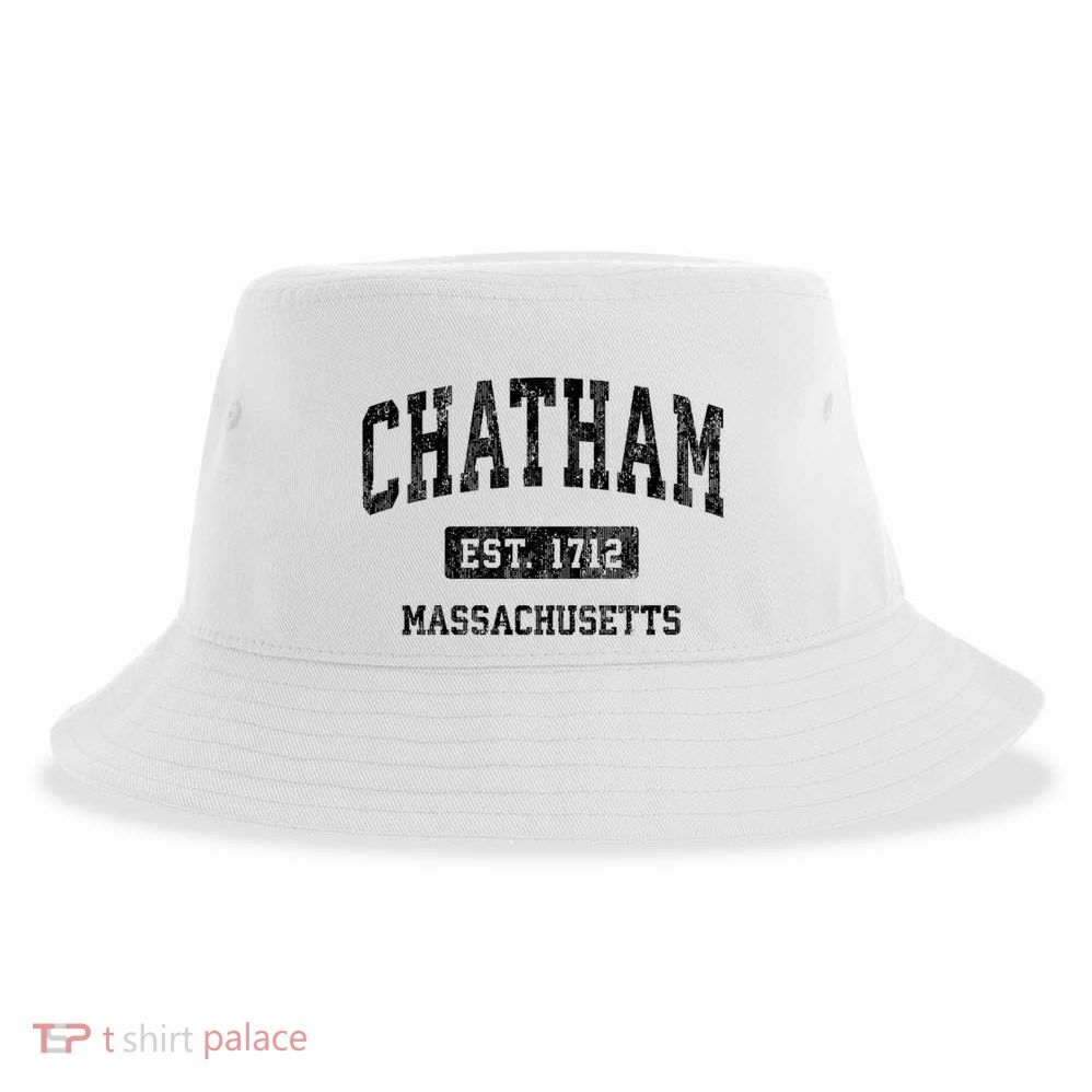 Chatham Est 1712 Massachusetts Ma Vintage Established Athletic Sports Design Sustainable Bucket Hat
