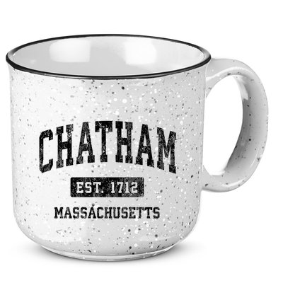 Chatham Est 1712 Massachusetts Ma Vintage Established Athletic Sports Design 15oz Campfire Ceramic Mug