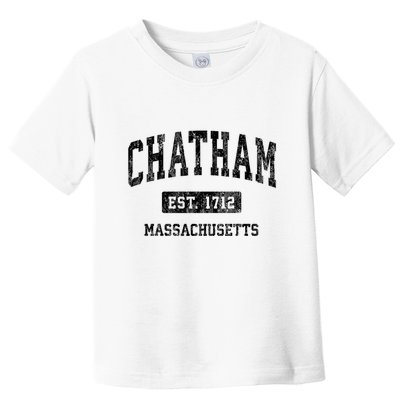 Chatham Est 1712 Massachusetts Ma Vintage Established Athletic Sports Design Toddler T-Shirt