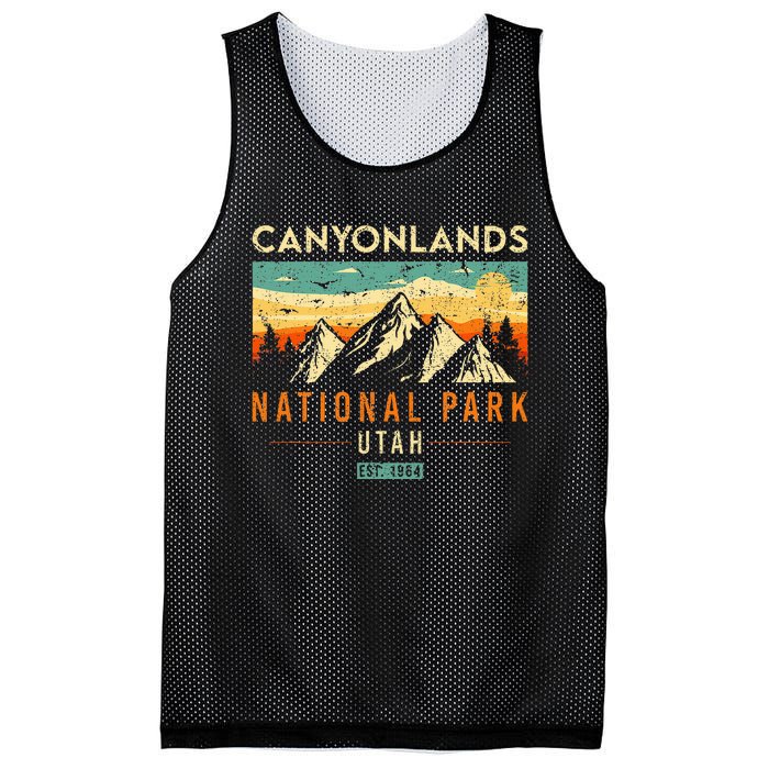 Canyonlands Est. 1964 Vintage Retro Utah National Park Mesh Reversible Basketball Jersey Tank