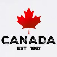Canada Est 1867 Proud Canadian Vintage Maple Leaf Beanie