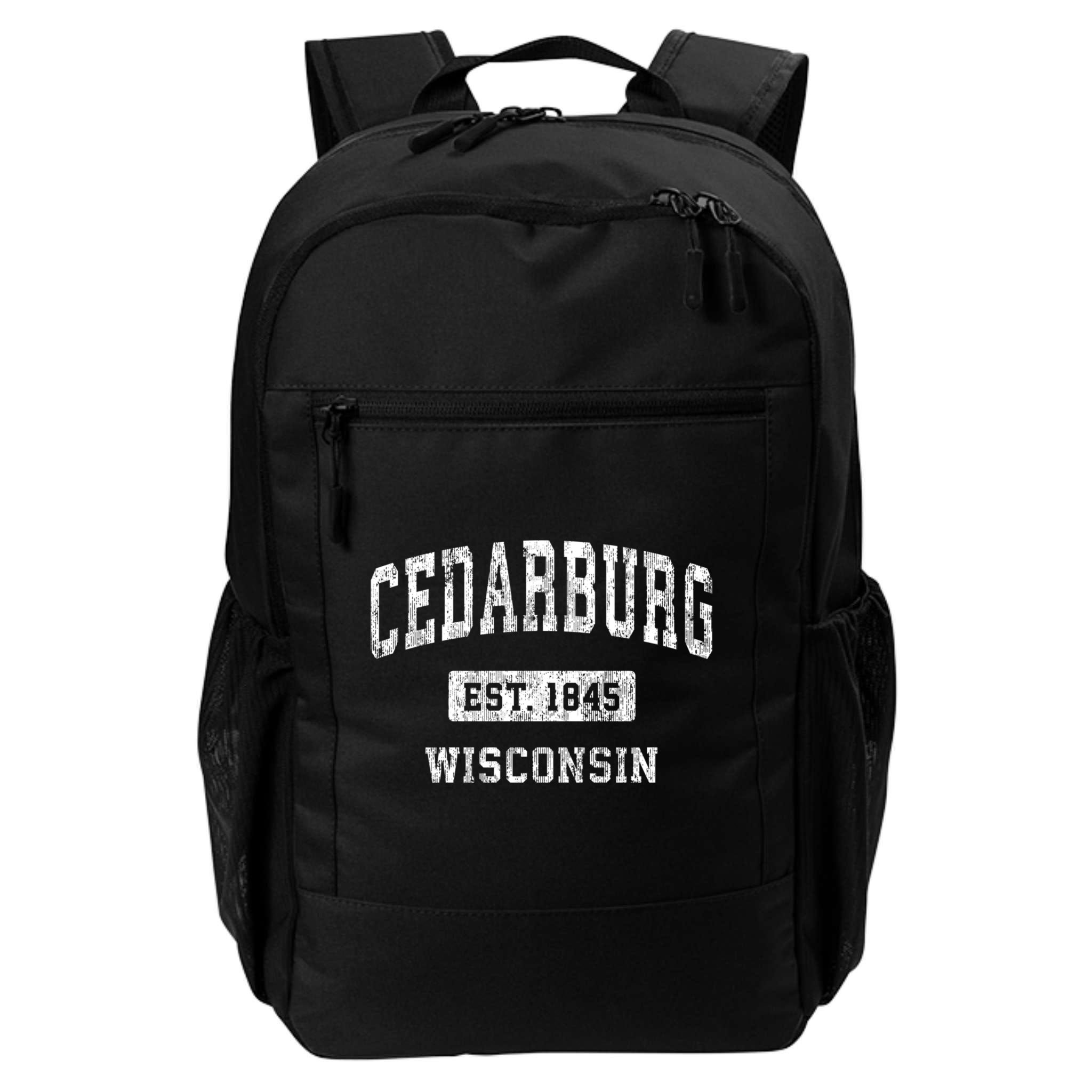 Cedarburg Est 1845 Wisconsin Wi Vintage Sports Established Design Backpack