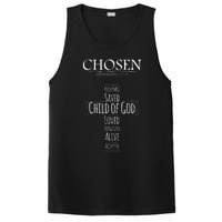 Chosen Ephesians 135 With Cross Word Collage PosiCharge Competitor Tank