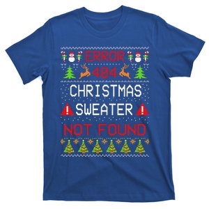 Computer Error 404 Ugly Christmas Funny Not Found Pajama Gift T-Shirt