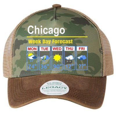 Chicago Erratic 5 Day Weather Forecast Legacy Tie Dye Trucker Hat