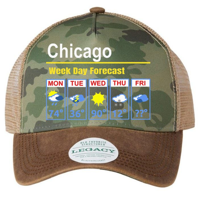 Chicago Erratic 5 Day Weather Forecast Legacy Tie Dye Trucker Hat