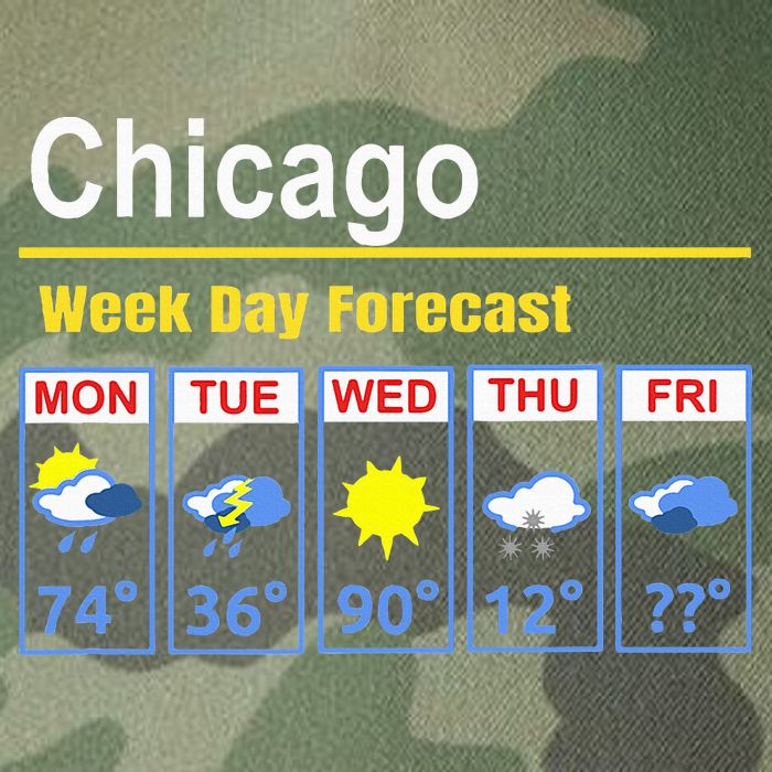 Chicago Erratic 5 Day Weather Forecast Legacy Tie Dye Trucker Hat