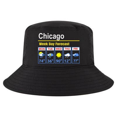 Chicago Erratic 5 Day Weather Forecast Cool Comfort Performance Bucket Hat