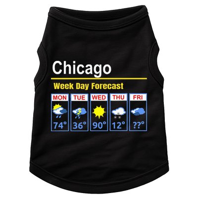 Chicago Erratic 5 Day Weather Forecast Doggie Tank