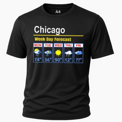 Chicago Erratic 5 Day Weather Forecast Performance Shirt