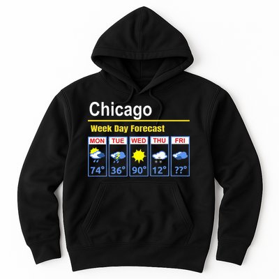 Chicago Erratic 5 Day Weather Forecast Hoodie