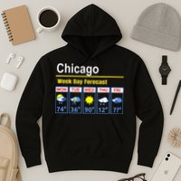 Chicago Erratic 5 Day Weather Forecast Hoodie