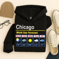 Chicago Erratic 5 Day Weather Forecast Hoodie