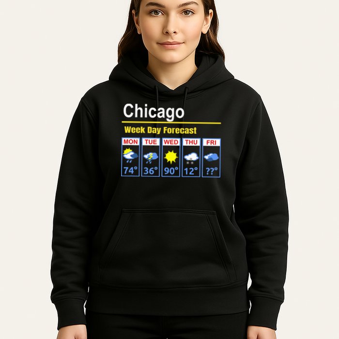 Chicago Erratic 5 Day Weather Forecast Hoodie