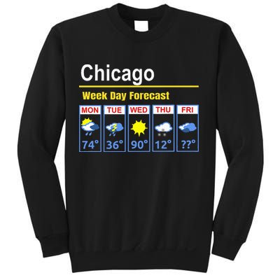 Chicago Erratic 5 Day Weather Forecast Sweatshirt