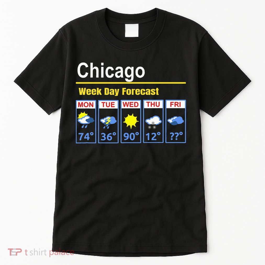 Chicago Erratic 5 Day Weather Forecast Tall T-Shirt