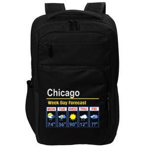 Chicago Erratic 5 Day Weather Forecast Impact Tech Backpack