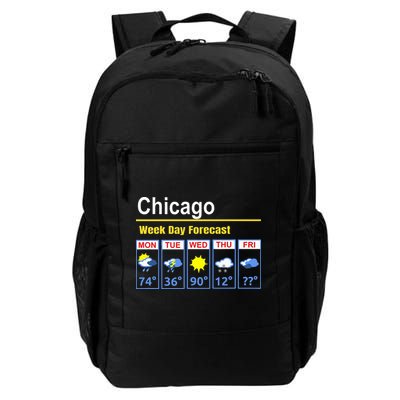 Chicago Erratic 5 Day Weather Forecast Backpack