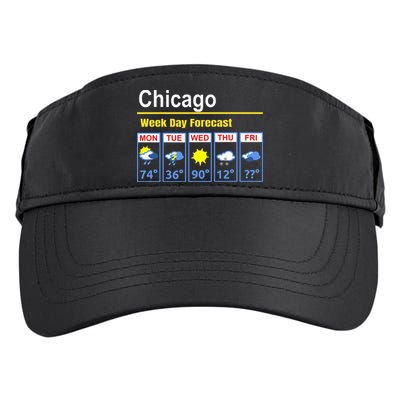 Chicago Erratic 5 Day Weather Forecast Adult Drive Performance Visor