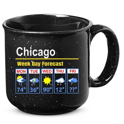 Chicago Erratic 5 Day Weather Forecast 15oz Campfire Ceramic Mug