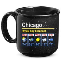 Chicago Erratic 5 Day Weather Forecast 15oz Campfire Ceramic Mug