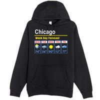 Chicago Erratic 5 Day Weather Forecast Premium Pullover Hoodie