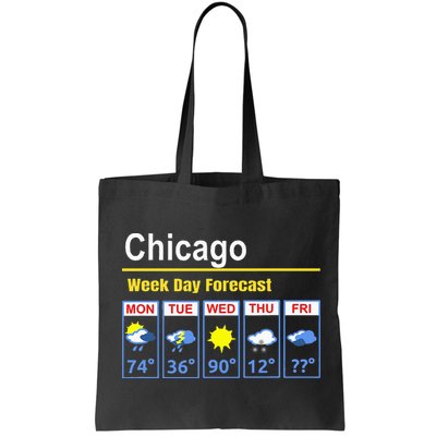 Chicago Erratic 5 Day Weather Forecast Bag