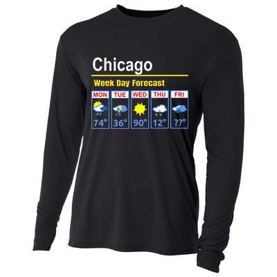 Chicago Erratic 5 Day Weather Forecast Cooling Performance Long Sleeve Crew