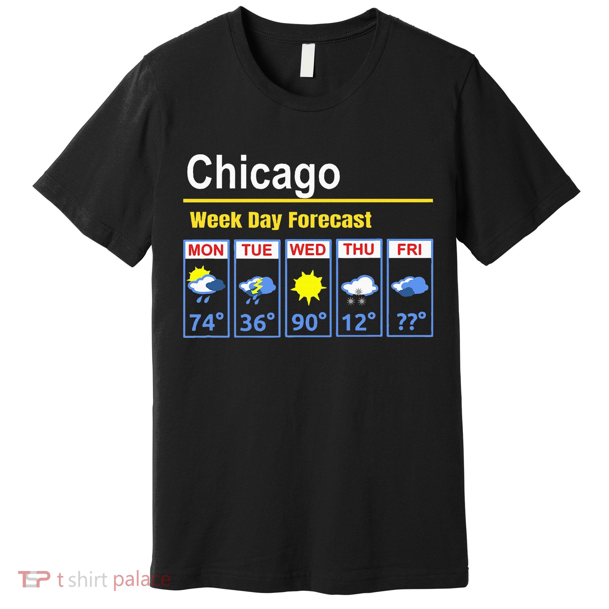 Chicago Erratic 5 Day Weather Forecast Premium T-Shirt
