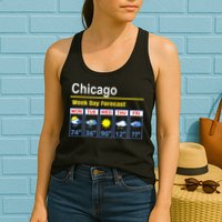 Chicago Erratic 5 Day Weather Forecast Womens Tank Top