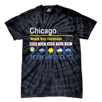 Chicago Erratic 5 Day Weather Forecast Tie-Dye T-Shirt