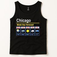 Chicago Erratic 5 Day Weather Forecast Tank Top